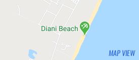 Map of Diani Beach
